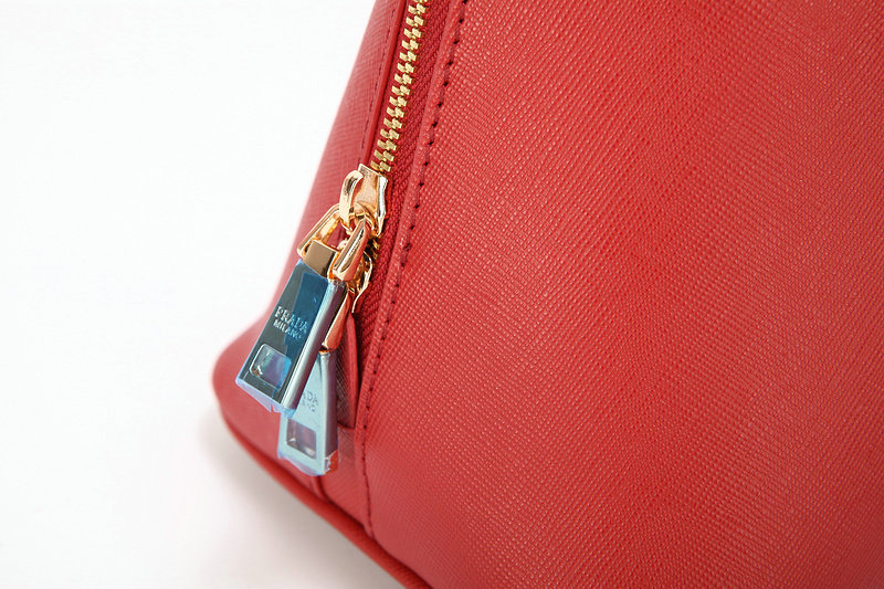 2014 Prada Saffiano Leather Two Handle Bag BL0816 red for sale